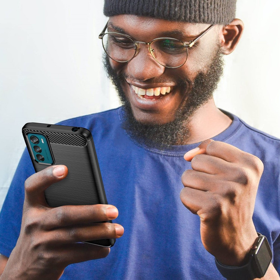 Huse pentru Motorola Moto G42 4G, Carbon, negru