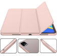 Carcasă pentru iPad Pro 12.9" 2022/2021/2020 (6/5/4 gen.), Smart Pencil, cu suport pentru stylus, roz