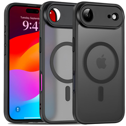 Husă Matt pentru iPhone Air, pentru MagSafe, cu protecție pentru cameră, negru mat