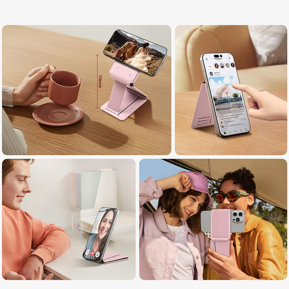 Portofel magnetic cu suport și funcție NFC SURITCH pentru iPhone 16 Pro