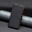 Cu clapetă pentru Samsung Galaxy A54 5G, Wallet Litchi Magnet, negru