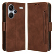 Cu clapetă pentru Xiaomi Redmi Note 13 Pro+, Card Slot, maro