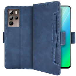 Cu clapetă pentru HTC U23 Pro, Card Slot, albastru închis