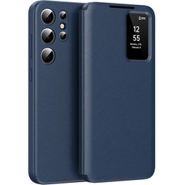 Husă cu clapetă pentru Samsung Galaxy S25 Ultra, Smart View Wallet, albastru
