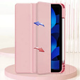 Husă pentru iPad 10.9 2022 10 Gen, Smartcase Hybrid, cu spațiu pentru stylus, roz