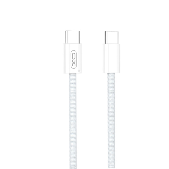 XO Cablu USB Type-C la Type-C 60W 150 cm, alb