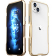 Husa LUPHIE pentru iPhone 14 Plus, Armor Bumper, de aur