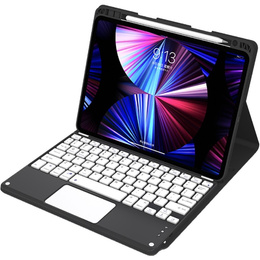 Carcasă + tastatură iPad Air 10.9 4 2020 / 5 2022, Touchpad, negru