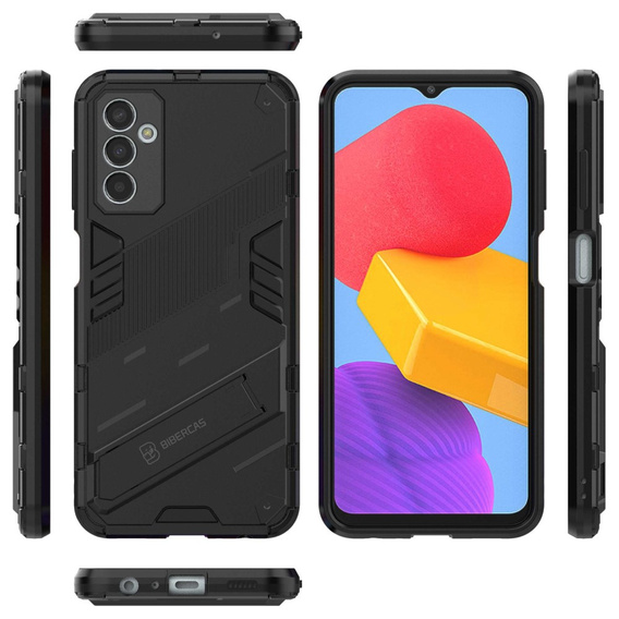 Husa pentru Samsung Galaxy M13 4G, Military kickstand, negru