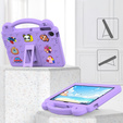 Husă pentru copii pentru Lenovo Tab TB311FU, Cute Patterns, cu suport, violet