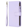 Cu clapetă pentru Xiaomi Redmi Note 13 Pro 4G / Xiaomi Redmi Note 14S / Xiaomi Poco M6 Pro 4G, Wallet Zipper Pocket, violet