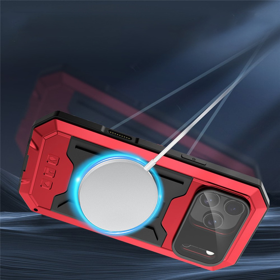 Carcasă blindată R-JUST cu protecție pentru ecran și suport pentru iPhone 17 Pro Max