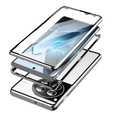 Husa pentru OnePlus 13, Magnetic Dual Glass, de argint