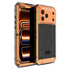 Carcasă impermeabilă IP68 pentru iPhone 17 Pro Max, portocaliu