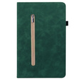 Huse pentru Samsung Galaxy Tab S6 Lite, Wallet Pen Slot, verde