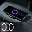 Carcasă de protecție pentru camera foto pentru Samsung Galaxy S24+ Plus, CamShield MagSafe, transparent / negru