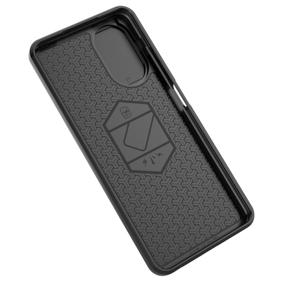 Husă pentru Realme C67 4G, KickStand Camera Lens, negru