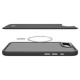 Carcasa Spigen pentru iPhone 16E, Enzo Aramid MagSafe, negru carbon + 9H Tempered Glass