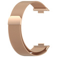 Brățară Milanese pentru Huawei Watch Fit 4 / 4 Pro / 3, aur roz