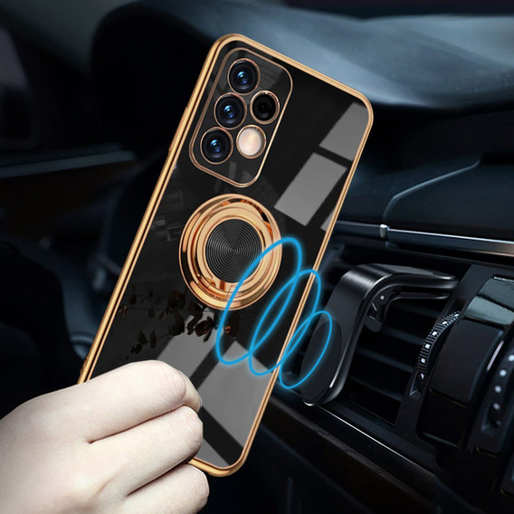 Huse pentru Samsung Galaxy A13 4G, Electro Ring, negru