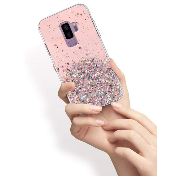 Huse pentru Samsung Galaxy S9+ Plus, Glittery, roz
