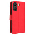 Cu clapetă pentru Xiaomi Redmi 13C / Poco C65, Card Slot, roșu
