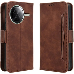 Cu clapetă pentru Xiaomi Poco F7 Ultra, Card Slot, maro