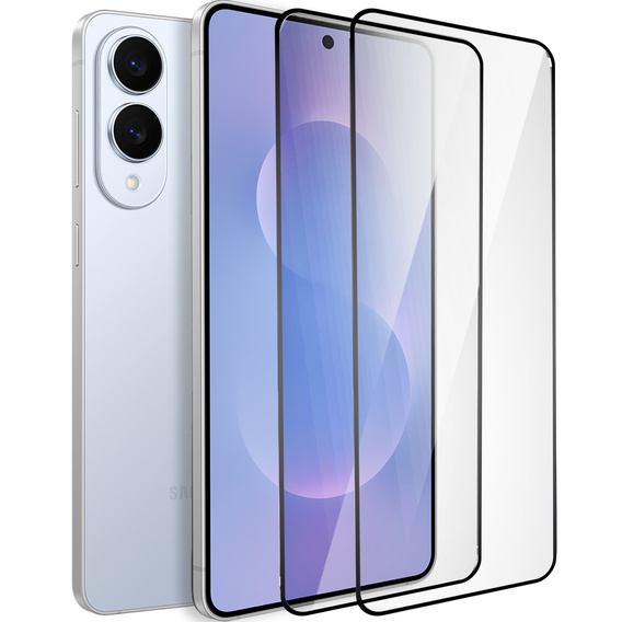 2x sticlă călită ERBORD 3D pentru Samsung Galaxy S25 Edge pentru întregul display