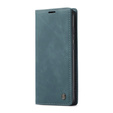 Husa CASEME pentru Xiaomi Redmi Note 8 Pro, Leather Wallet Case, turquoise