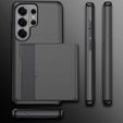 Husă cu suport pentru carduri pentru Samsung Galaxy S26 Ultra, negru