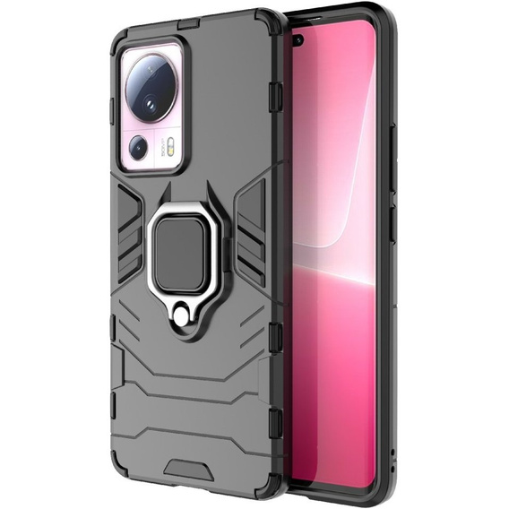 Huse pentru Xiaomi 13 Lite, Kickstand Ring, negru