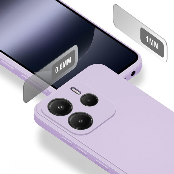 Husa pentru Xiaomi Redmi Note 14 4G, Silicone Lite, violet
