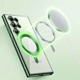 Husă pentru Samsung Galaxy S25 Ultra, Electro MagSafe, verde + Sticlă pentru ecran
