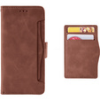 Cu clapetă pentru Xiaomi Poco F6, Card Slot, maro