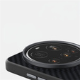 Carcasa ABEEL pentru Xiaomi 15 Ultra, Carbon Fiber, pentru MagSafe, negru