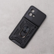 Husă blindată pentru Motorola Moto G84 5G, CamShield Slide, negru