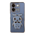 Carcasă pentru Xiaomi Redmi Note 13 5G, Rabbit, albastru + sticlă călită 9H