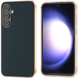 Huse pentru Samsung Galaxy S23 FE, Cowhide Leather, verde