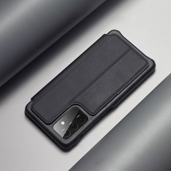 Cu clapetă pentru Samsung Galaxy A52 5G / 4G, LC.IMEEKE, negru