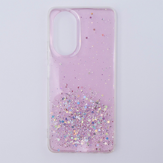 Huse pentru Oppo A58 4G, Glittery, roz