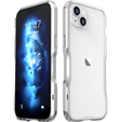 Husa LUPHIE pentru iPhone 14 Plus, Armor Bumper, de argint