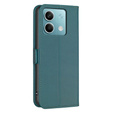 Husa cu clapetă pentru Xiaomi Redmi Note 13 5G, BINFEN Wallet, verde