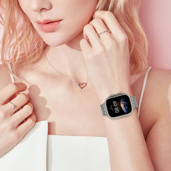 Brățară din oțel pentru Apple Watch 1/2/3/4/4/5/6/6/7/8/SE/ULTRA 42/44/45/49 MM - gri