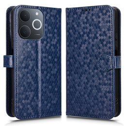 Husa cu clapetă pentru Realme Note 70T 4G, Wallet Rhombus, albastru
