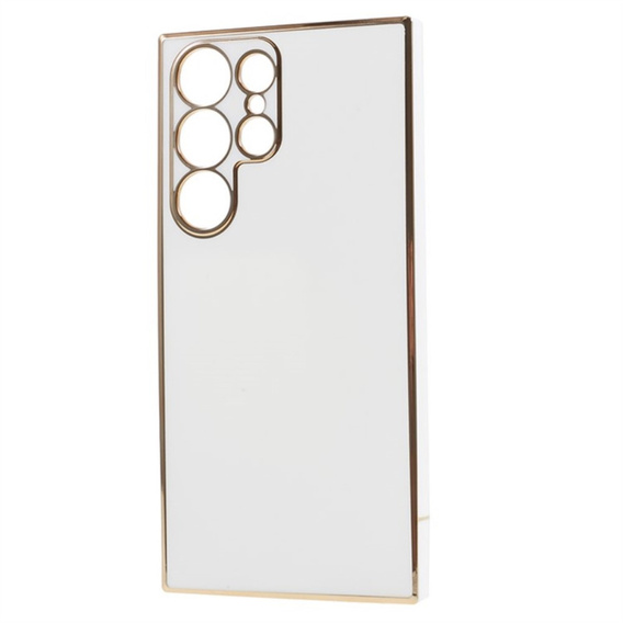 Husă pentru Samsung Galaxy S24 Ultra, Glamour CamShield, alb