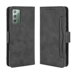 Cu clapetă pentru Samsung Galaxy S20 FE, Card Slot, negru