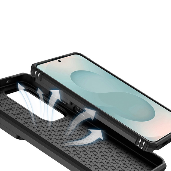 Husă blindată cu suport și capac pentru lentilă pentru Samsung Galaxy S26 Ultra