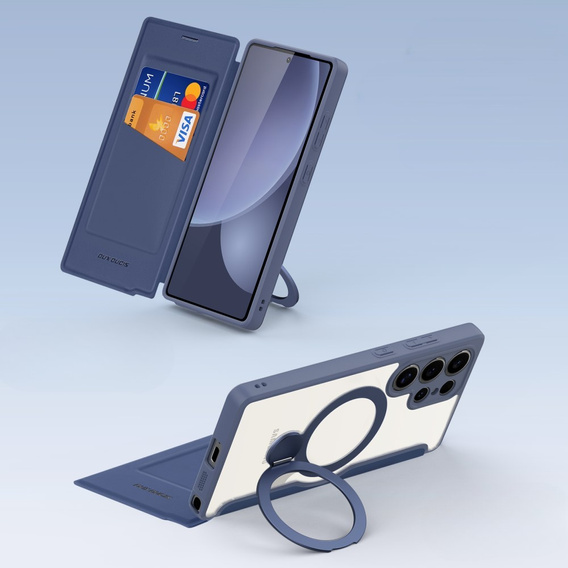 Dux Ducis Huse pentru Samsung Galaxy S25 Ultra, Skin X Pro, MagSafe, albastru închis