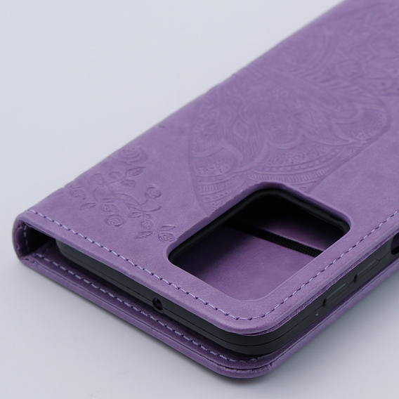 Cu clapetă pentru Motorola Moto G54 5G, Butterfly, violet