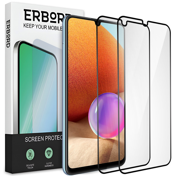 2x sticlă ceramică ERBORD Hybrid Glass pentru Samsung Galaxy A32 5G